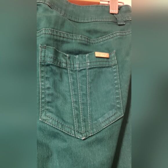 Chico’s So Slimming Straight Leg Green Jean size 00 US XS/2 - Picture 6 of 11